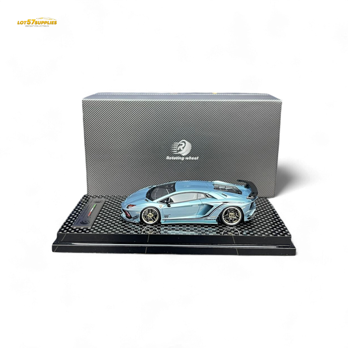 Rotating Wheel Rowen Aventador S - Ice Blue 1/64 - for just $94.99! 