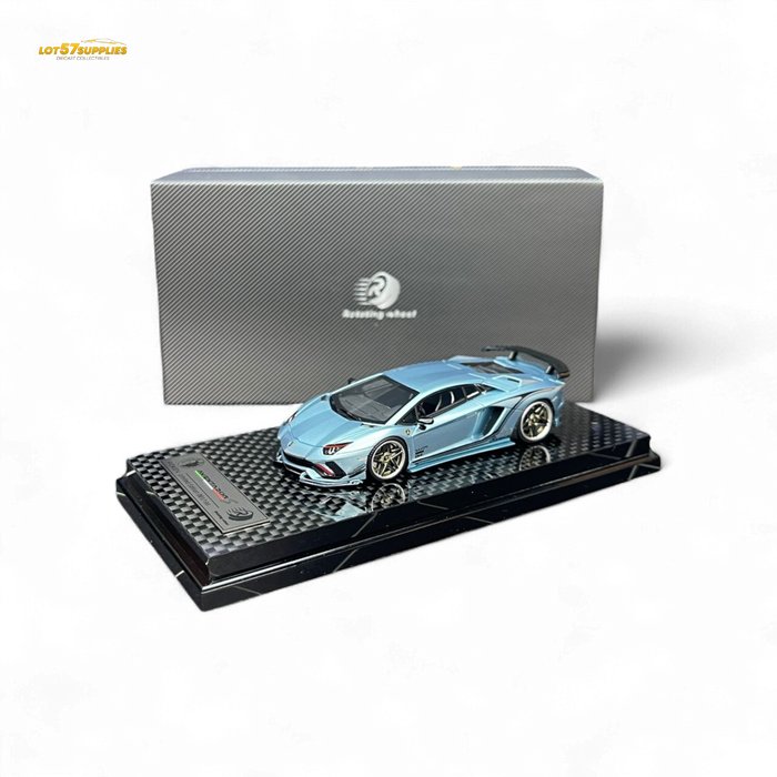 Rotating Wheel Rowen Aventador S - Ice Blue 1/64 - for just $94.99! 