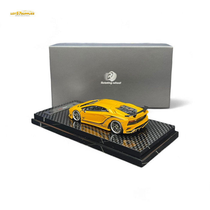 Rotating Wheel Rowen Aventador S - Pearl Yellow 1/64 - for just $94.99! 