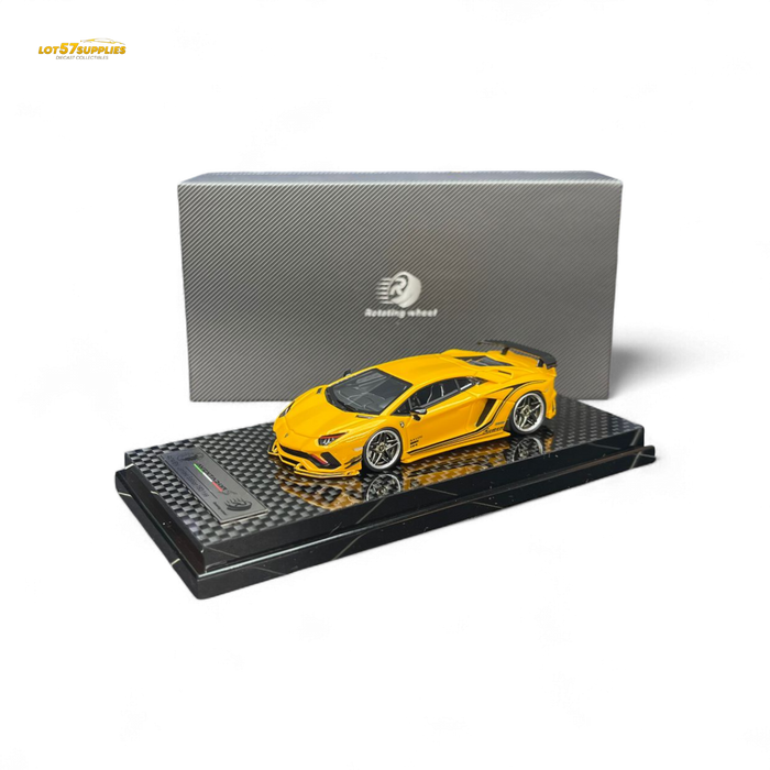 Rotating Wheel Rowen Aventador S - Pearl Yellow 1/64 - for just $94.99! 