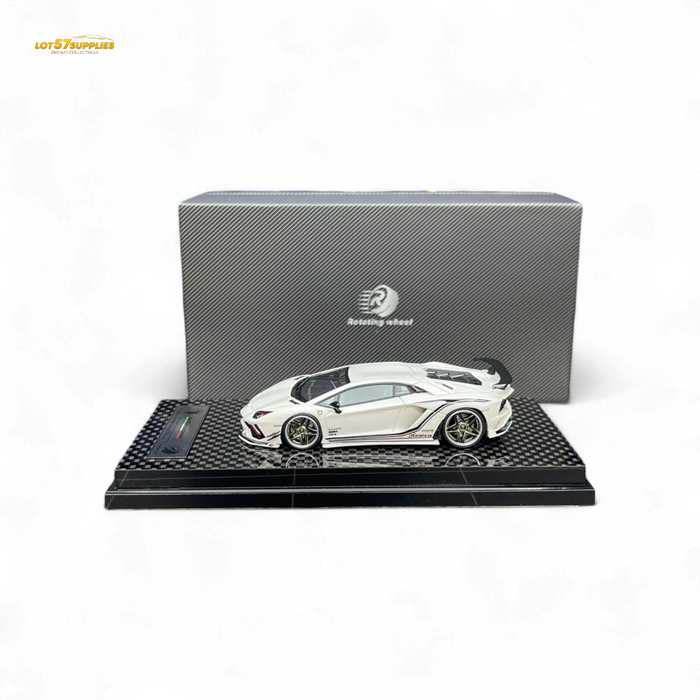 Rotating Wheel Rowen Aventador S - Pearl White 1/64 - for just $94.99! 