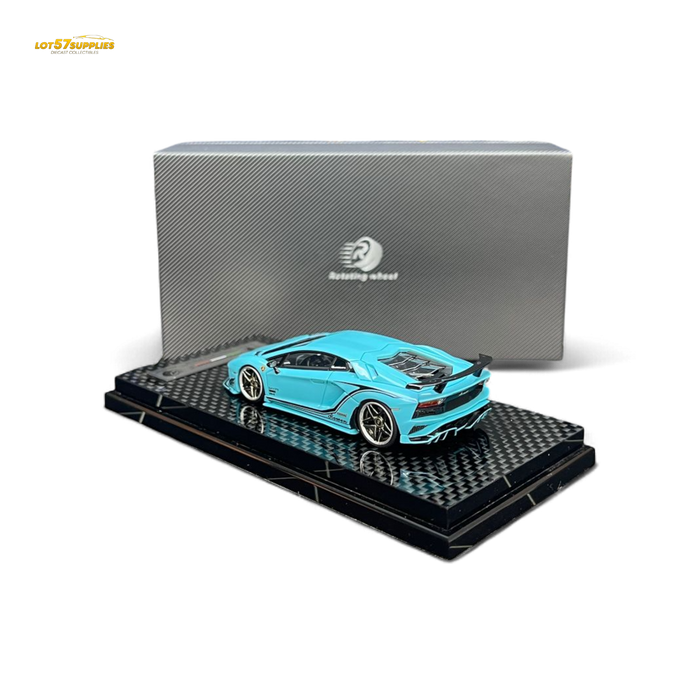 Rotating Wheel Rowen Aventador S - Pearl Blue 1/64 - for just $94.99! 