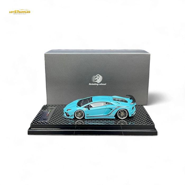 Rotating Wheel Rowen Aventador S - Pearl Blue 1/64 - for just $94.99! 