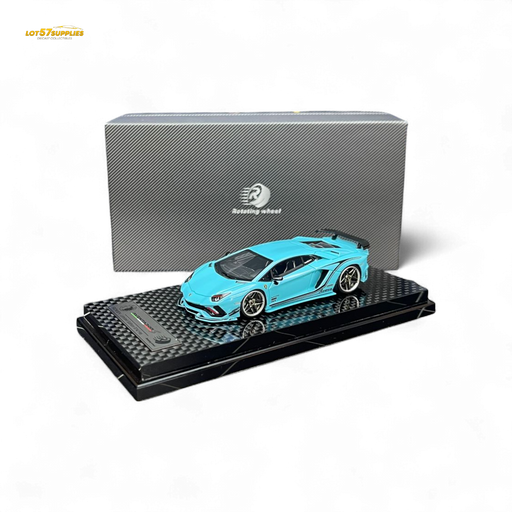 Rotating Wheel Rowen Aventador S - Pearl Blue 1/64 - for just $94.99! 