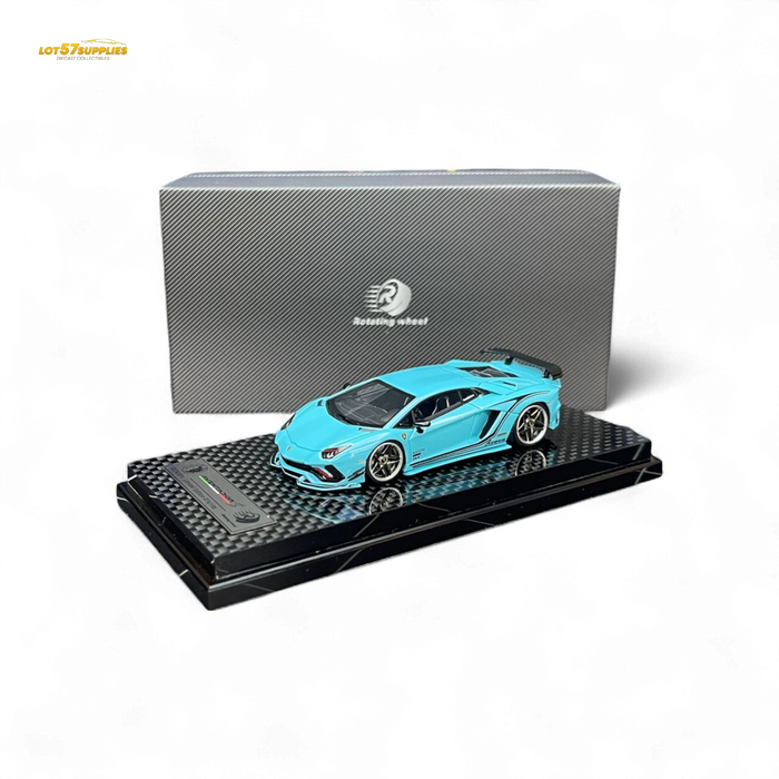 Rotating Wheel Rowen Aventador S - Pearl Blue 1/64 - for just $94.99! 