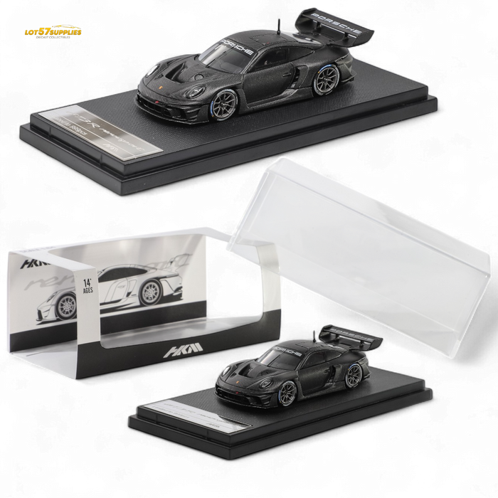 HKM Porsche 911 GT3 R Rennsport Full Carbon Black 1:64 - for just $39.99! 