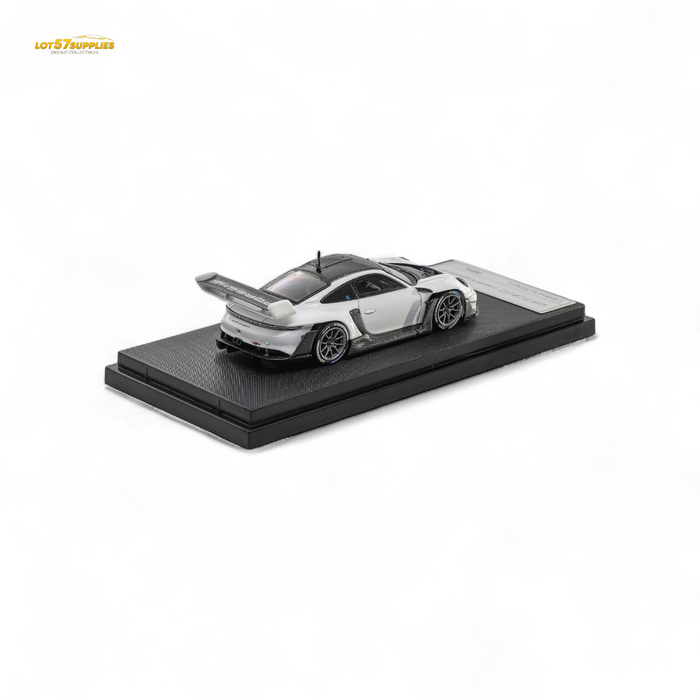 HKM 911 (992) GT3 R Rennsport - White/Carbon Hood 1:64 - for just $34.99! 