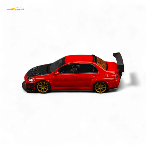 Findclassically Mitsubishi Lancer 9th Gen Red Carbon Hood 1:64 - for just $36.99! 