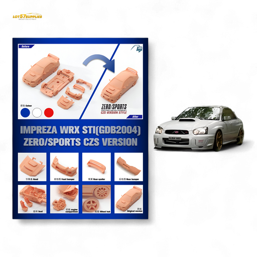 (Pre-Order) Fuji Impreza WRX STi Blobeye White 1:64 - for just $44.99! 