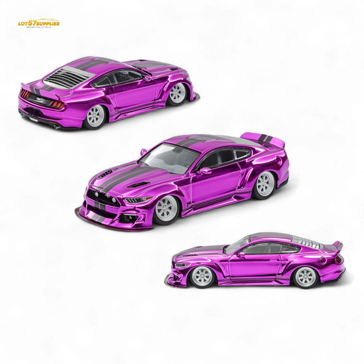 Liberty 64 Mustang Widebody Kit Chrome Purple 1:64 - for just $34.99! 