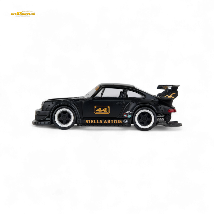 Model Model Porsche RWB 993 Stella Artois #44 Matte Black 1:64 - for just $26.99! 