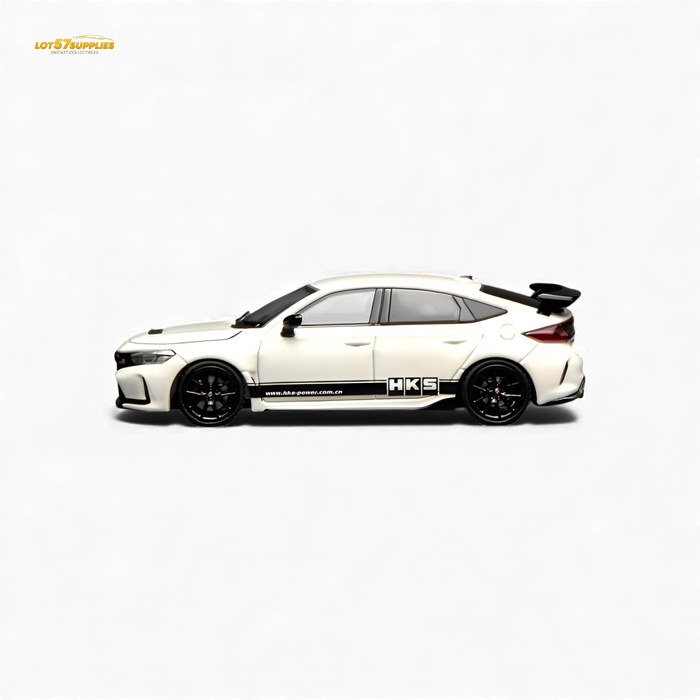 Motorhelix Honda Civic Type R FL5 HKS White 1:64 - for just $32.99! 