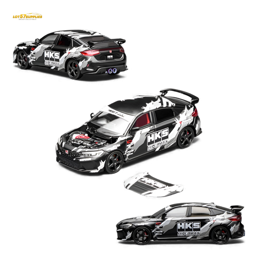 Motorhelix Civic Type R FL5 Black HKS 1:64 - for just $32.99! 