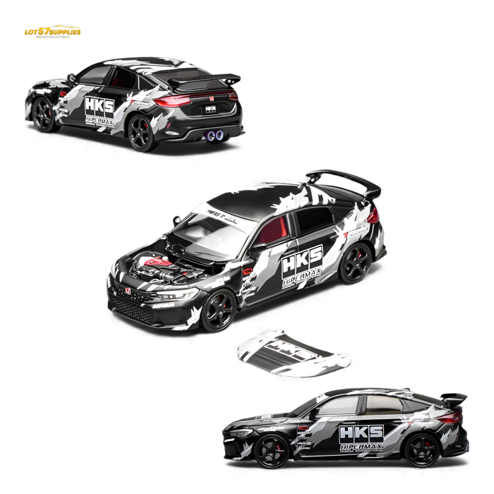 Motorhelix Civic Type R FL5 Black HKS 1:64 - for just $32.99! 