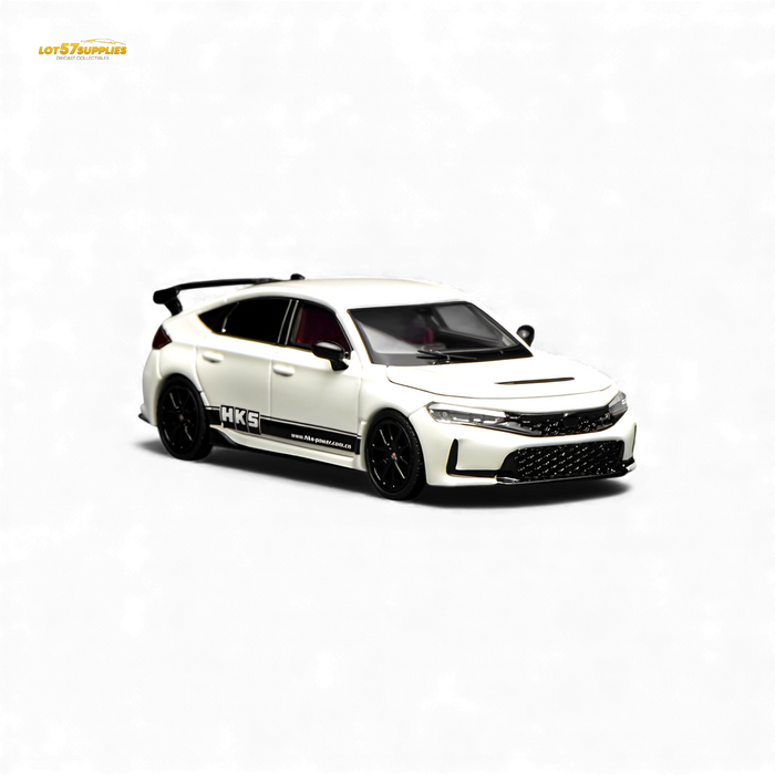 Motorhelix Honda Civic Type R FL5 HKS White 1:64 - for just $32.99! 