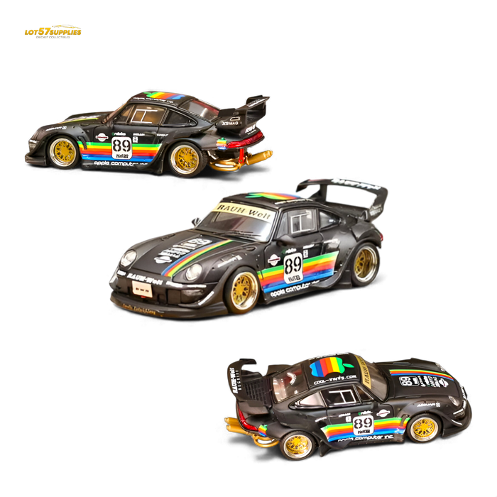Street Weapon RWB 993 Matte Black Apple Livery 1:64 - for just $34.99! 