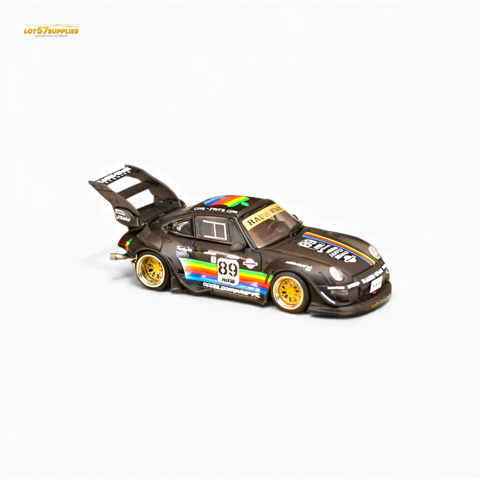 Street Weapon RWB 993 Matte Black Apple Livery 1:64 - for just $34.99! 