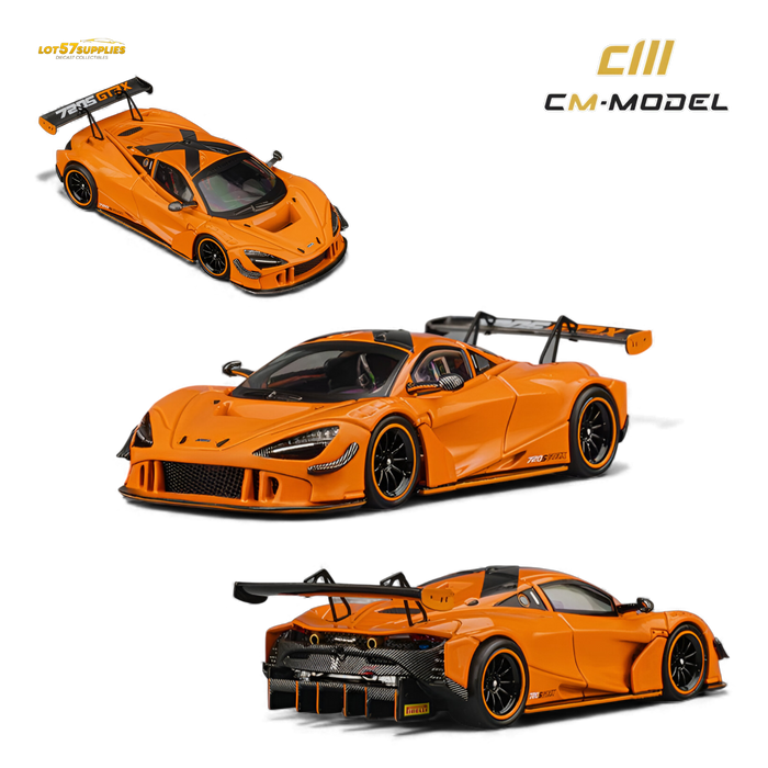 (Pre-Order) CM Model McLaren 720S GT3X Papaya Orange 1:64 - for just $38.99! 