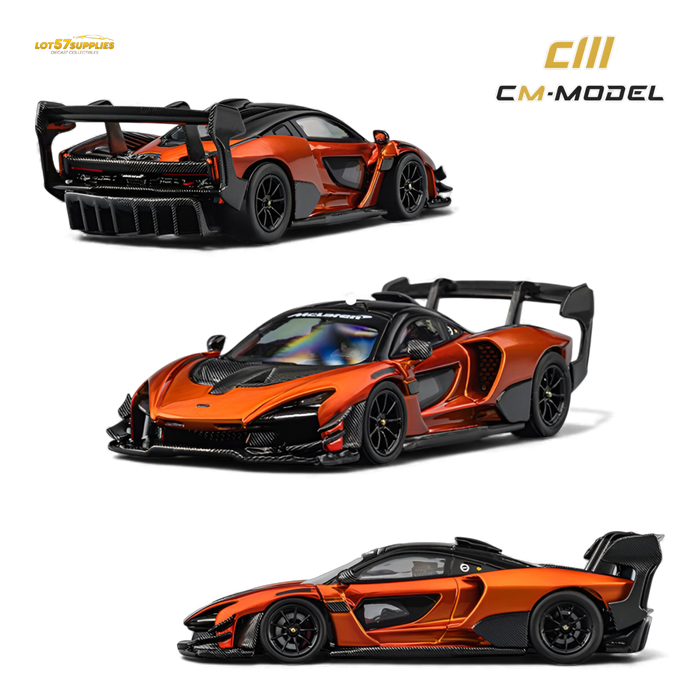 (Pre-Order) CM Model McLaren Senna GTR Volcano Orange 1:64 - for just $38.99! 