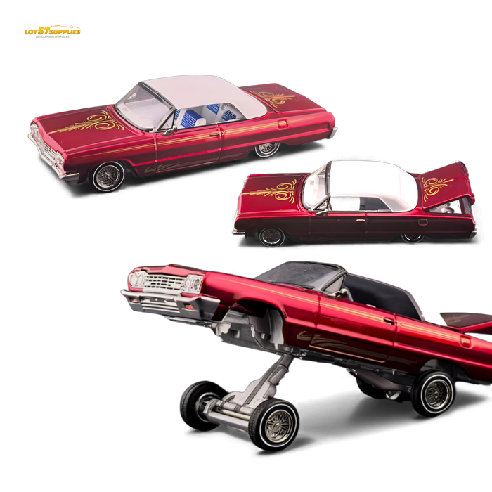 Fine Works64 Chevrolet Impala Transparent Red 1:64 - for just $44.99! 