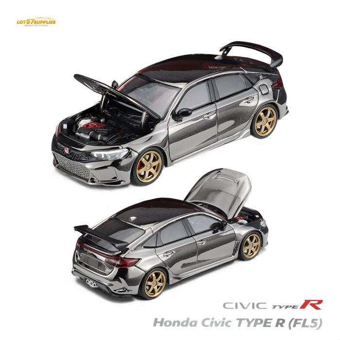 MH Honda Civic Type R FL5 Chrome Gun Black 1:64 - for just $39.99! 