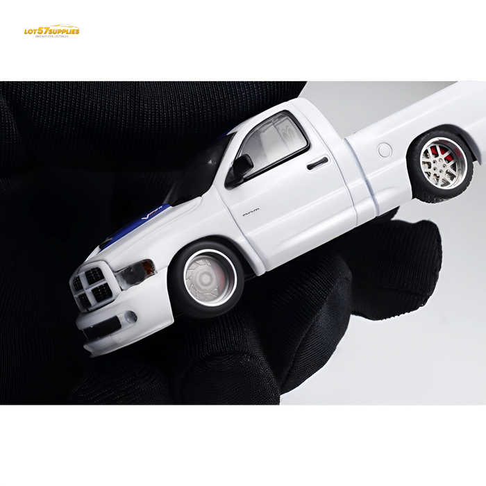 GCD Dodge RAM SRT-10 White Blue Stripe 1:64 - for just $34.99! 
