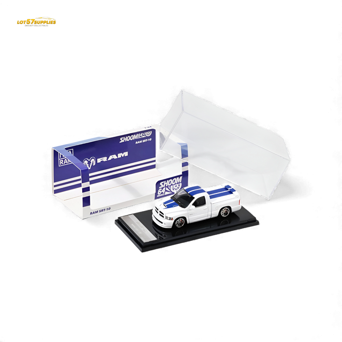 GCD Dodge RAM SRT-10 White Blue Stripe 1:64 - for just $34.99! 
