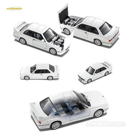Mortal BMW E30 M3 Sedan Pearl White 1:64 - for just $39.99! 