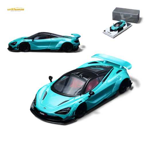 (Pre-Order) SC McLaren 720S Cyan Blue 1:64 - for just $34.99! 