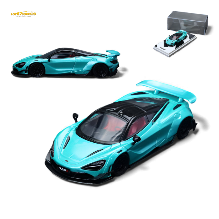 (Pre-Order) SC McLaren 720S Cyan Blue 1:64 - for just $34.99! 