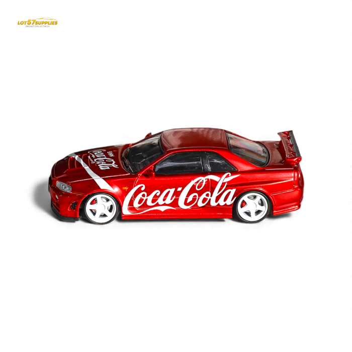 Fuji Nissan Skyline R34 GT-R Nismo Z-Tune Coca Cola 1:64 - for just $34.99! 