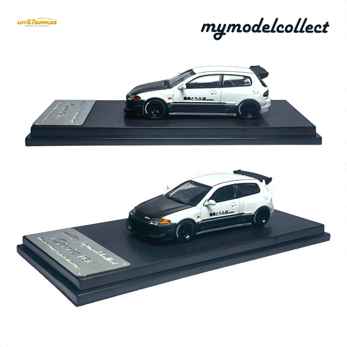 MC Civic EG6 Fujiwara Tofu Shop White Carbon 1:64 - for just $36.99! 