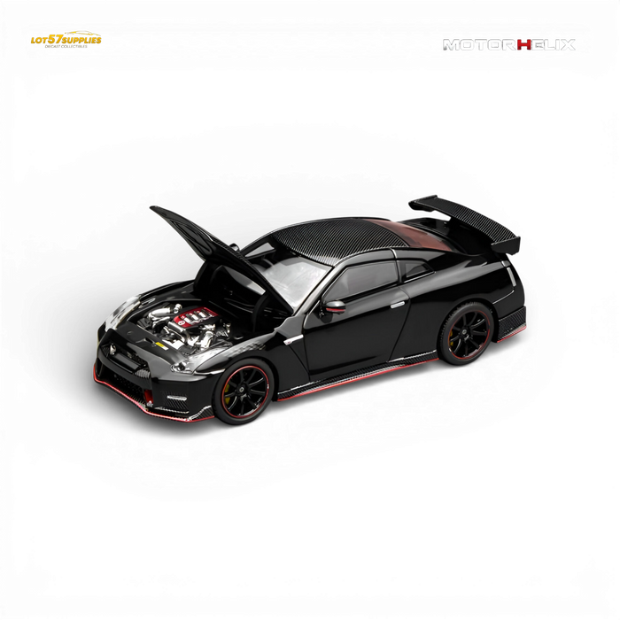 (Pre-Order) Motorhelix Nissan GT-R NISMO R35 2022 - Meteor Black 1:64 - for just $39.99! 