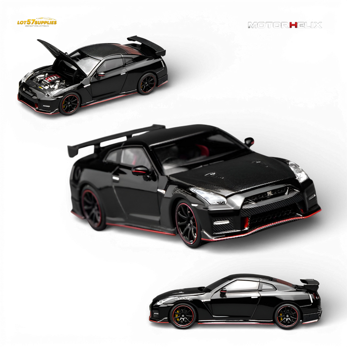 (Pre-Order) Motorhelix Nissan GT-R NISMO R35 2022 - Meteor Black 1:64 - for just $39.99! 