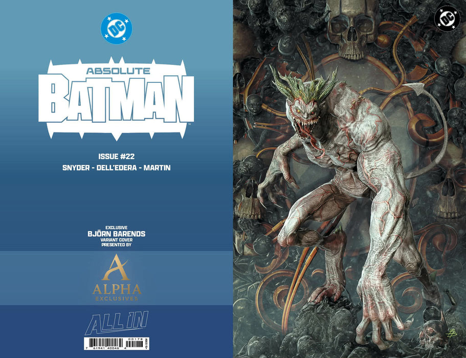 ABSOLUTE BATMAN #22 BJORN BARENDS EXCLUSIVE VIRGIN VAR (07/08/2026) - for just $50! 