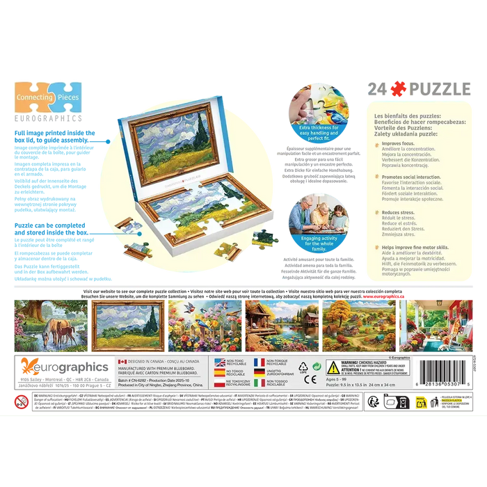 Wheat Field with Cypresses 24 Connecting Pieces Jigsaw Puzzle Eurographics - for just $19.99! 