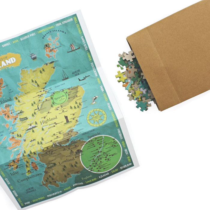 Whiskies Of Scotland 500 Piece Jigsaw Puzzle Ginger Fox - for just $19.99! 