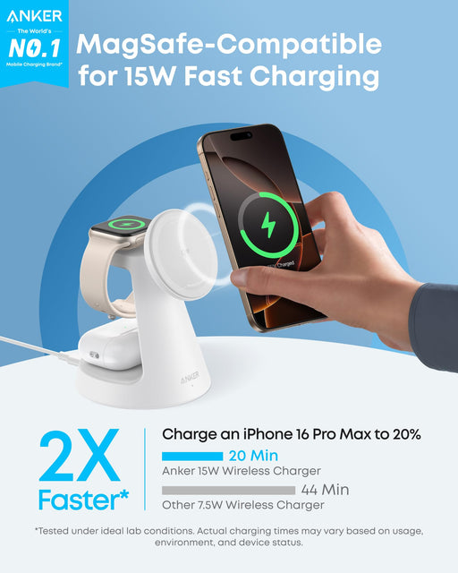 Anker MagGo Wireless Charging Station (3-in-1, Dock Stand) - for just $89.99! 