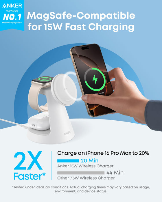Anker MagGo Wireless Charging Station (3-in-1, Dock Stand) - for just $89.99! 