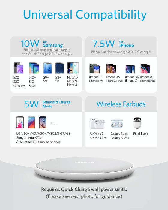 Anker <b>313</b> Wireless Charger (Pad) - for just $16.99! 