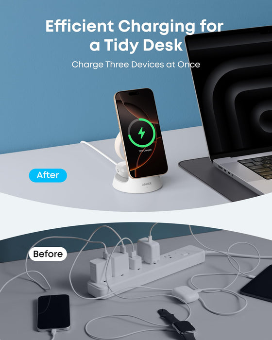 Anker MagGo Wireless Charging Station (3-in-1, Dock Stand) - for just $89.99! 