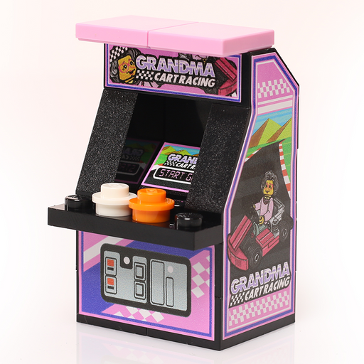 Grandma Cart Racing Arcade Machine (LEGO) - Premium Custom LEGO Kit - Just $9.99! Shop now at Retro Gaming of Denver