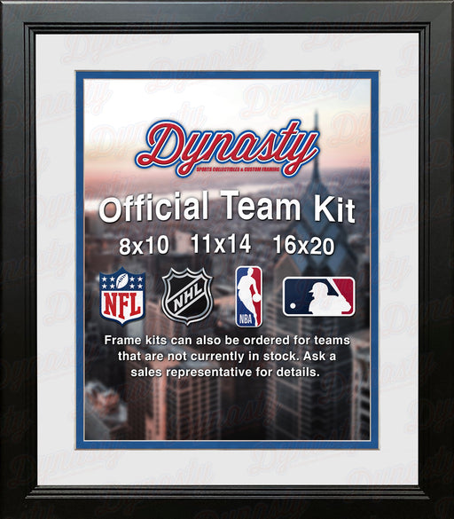MLB Baseball Photo Picture Frame Kit - Kansas City Royals (White Matting, Blue Trim) - for just $29.99! 