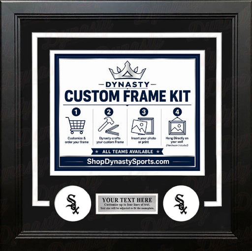 Chicago White Sox Custom MLB Baseball 11x14 Picture Frame Kit (Multiple Colors) - for just $47.99! 