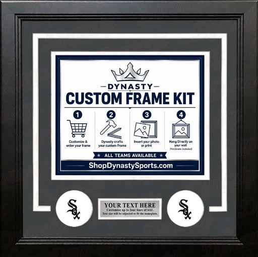 Chicago White Sox Custom MLB Baseball 11x14 Picture Frame Kit (Multiple Colors) - for just $47.99! 