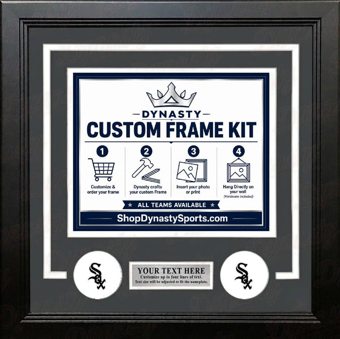 Chicago White Sox Custom MLB Baseball 11x14 Picture Frame Kit (Multiple Colors) - for just $47.99! 