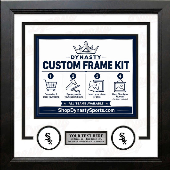 Chicago White Sox Custom MLB Baseball 11x14 Picture Frame Kit (Multiple Colors) - for just $47.99! 