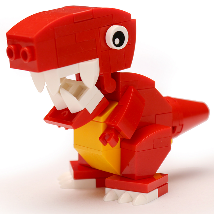Baby T-Rex Dinosaur Building Set made with LEGO parts (LEGO) - Premium Custom LEGO Kit - Just $16.99! Shop now at Retro Gaming of Denver