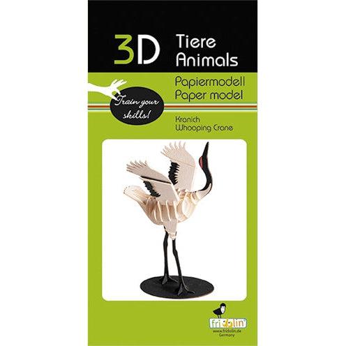 Whooping Crane 3D Cardboard Model Kit Fridolin - for just $7.99! 