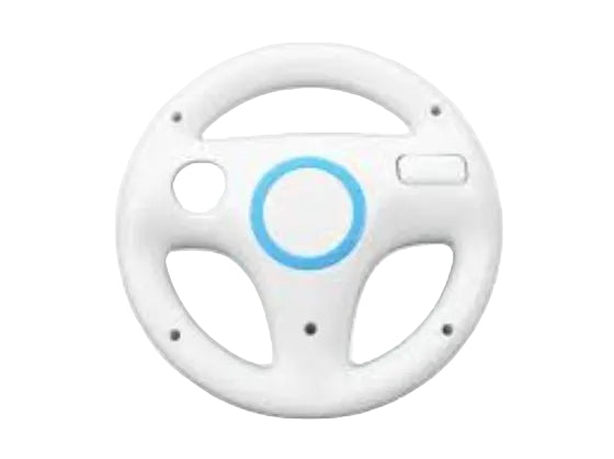 Wii Wheel - Wii (White & Black) - for just $7.59! 